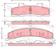 Trw gdb4005 klocki hamulcowe chevrolet lumina 89-92, buick century kombi (a)