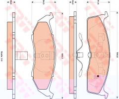 Trw gdb4091 klocki hamulcowe chrysler 300m 00-, chrysler new yorker, dodge caravan (rg_)
