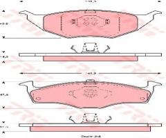 Trw gdb1375 klocki hamulcowe vw lupo 99-05, vw lupo (6x1, 6e1)