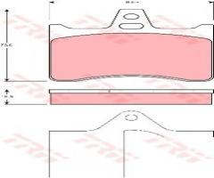 Trw gdb1284 klocki hamulcowe citroen xantia kombi 95-01 tył, citroËn xm break (y4)