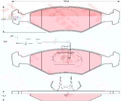 Trw gdb1393 klocki hamulcowe fiat palio,siena 97- z czuj., fiat palio (178bx)