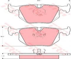Trw gdb1119 klocki hamulcowe bmw 8 e31 840-850 tył, bmw 5 (e34), maserati quattroporte iv