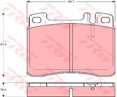 Trw gdb1122 klocki hamulcowe mercedes w140 s-klasa 91-93, mercedes-benz klasa s (w140)