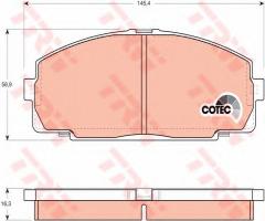 Trw gdb770 klocki hamulcowe toyota hiace 84-