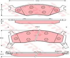 Trw gdb3123 klocki hamulcowe kia sportage 94-97, kia sportage (k00)