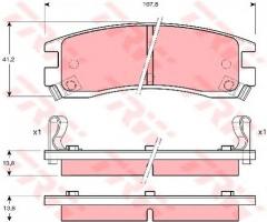 Trw gdb4042 klocki hamulcowe chevrolet trans sport 96-, buick regal, cadillac seville