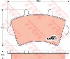 Trw gdb1442 klocki hamulcowe opel movano 99- renault master 00-, nissan interstar autobus (x70)