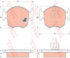 Trw gdb1443 klocki hamulcowe fiat doblo 1,2-1,9jtd 00-02, fiat doblo (119)