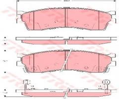 Trw gdb3285 klocki hamulcowe kia shuma ii 1,6 01-, kia clarus (k9a)