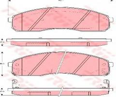 Trw gdb3301 klocki hamulcowe kia carnival 99-06 z czuj., kia carnival i (up)