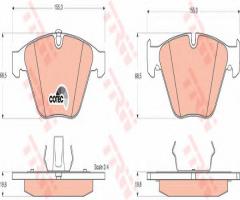 Trw gdb1498 klocki hamulcowe bmw 7 e65 02-, bmw 1 (e82) coupe 