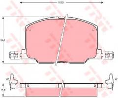 Trw gdb798 klocki hamulcowe toyota camry 86-91, lexus es (f1, f2), toyota carina ii sedan (_t17_)