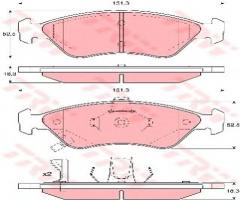 Trw gdb3173 klocki hamulcowe kia clarus 96-99, kia clarus (k9a)