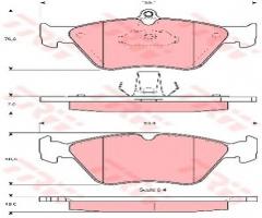 Trw gdb1166 klocki hamulcowe opel omega b 94-97 2,0, opel vectra a (86_, 87_), saab 900 ii coupe