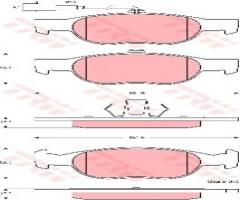Trw gdb1564 klocki hamulcowe fiat brava, bravo, 96-98 1,6, fiat brava (182)