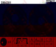 Trw db4201 bęben hamulcowy fiat seicento 98 -, fiat cinquecento (170)