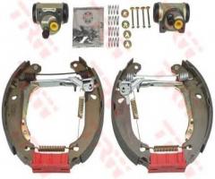 Trw gsk1260 szczęki hamulcowe + cylinderki (zestaw) peugeot, peugeot 206 hatchback (2a/c)