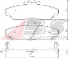 A.b.s. 36746 klocki hamulcowe rover 200-400 89-00 (+abs) z czujnikiem, honda concerto (hw)