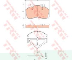 Trw gdb5004 klocki hamulcowe iveco eurocargo 90-