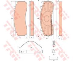 Trw gdb5073 klocki hamulcowe mercedes atego 98-