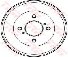 Trw db4047 bęben hamulcowy nissan primera kombi 90-98, nissan bluebird (910)