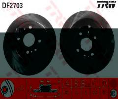 Trw df2703 tarcza hamulcowa mazda 323 89-94 tył, mazda 323 s iv (bg)