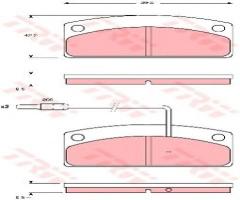 Trw gdb1679 klocki hamulcowe ligie nova 02-, aixam 400, ligier nova, piaggio m500