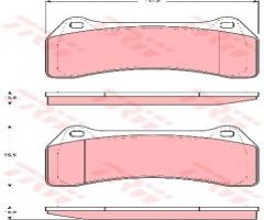 Trw gdb1512 klocki hamulcowe jaguar s-type 02-08 przód 4,2 v8, jaguar xj (x350, x358)