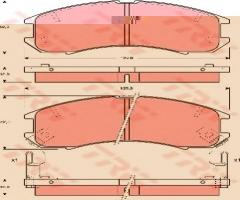 Trw gdb981 klocki hamulcowe mazda 626 87-89, ford usa probe i, mazda 626 ii (gc)