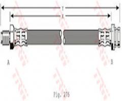 Trw phb381 przewód hamulcowy giętki ford scorpio 94-98 przód, ford scorpio ii (gfr, ggr)