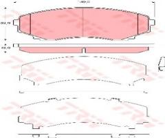 Trw gdb3326 klocki hamulcowe mazda mpv ii 02-05, mazda mpv ii (lw)