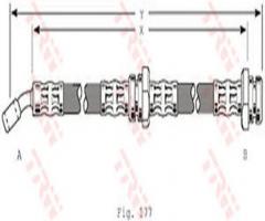 Trw phd214 przewód hamulcowy giętki subaru impreza 92-00 lt, subaru legacy i (bc)