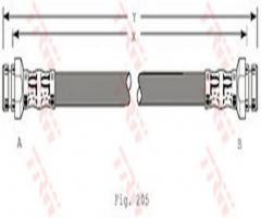 Trw pha183 przewód hamulcowy giętki mitsubishi, hyundai galloper i