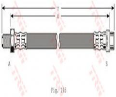 Trw phb318 przewód hamulcowy giętki audi, audi a4 (8d2, b5)