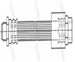 Trw phb319 przewód hamulcowy giętki audi a4quattro 94-01 t, audi 100 (44, 44q, c3)
