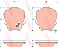 Trw gdb3251 klocki hamulcowe toyota rav-4 00-05, toyota rav 4 ii (cla2_, xa2_, zca2_, aca2_)
