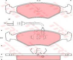 Trw gdb960 klocki hamulcowe fiat fiorino 88-92, fiat duna (146 b)