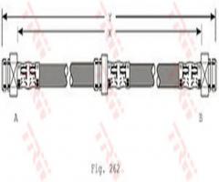 Trw pha366 przewód hamulcowy giętki suzuki subaru, subaru justy ii (jma, ms), suzuki swift i (aa)