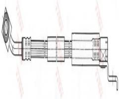 Trw phd442 przewód hamulcowy giętki jeep wrangler 96-02 prawy przód, jeep cherokee (xj)