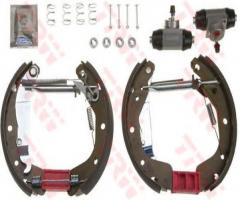 Trw gsk1622 szczęki hamulcowe + cylinderki (zestaw) opel corsa c, chevrolet corsa sedan