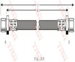 Trw pha216 przewód hamulcowy giętki subaru, subaru legacy i (bc)