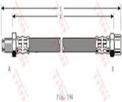 Trw phb352 przewód hamulcowy giętki mercedes, w140 przód, mercedes-benz klasa s (w140)