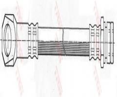 Trw phd307 przewód hamulcowy giętki mercedes, mercedes100d przód, fiat ritmo i (138a)