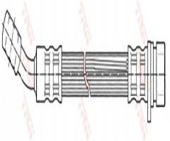 Trw phd321 przewód hamulcowy mg tf 02-tył, mg mgf (rd)