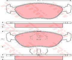 Trw gdb1246 klocki hamulcowe volvo 440-480 88-97, volvo 480 e