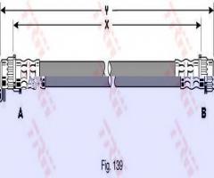 Trw pha319 przewód hamulcowy giętki fiat scudo 95-06 tył, citroËn evasion (22, u6)