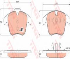 Trw gdb1683 klocki hamulcowe ford s-max 06-, ford mondeo iv turnier (ba7)
