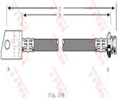 Trw pha348 przewód hamulcowy giętki opel monterey b 98-99 t, opel monterey a (ubs_)