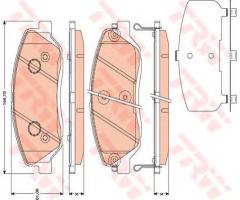 Trw gdb3418 klocki hamulcowe hyundai santa fe 06-, hyundai santa fÉ ii (cm), kia sorento ii (xm)
