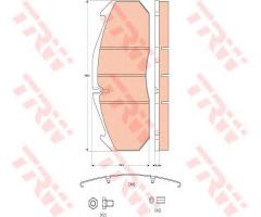 Trw gdb5065 klocki hamulcowe man f90,f2000 89-